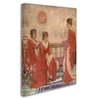 A Whistler védjegye a Szépművészet „Hátszíni és vörös színű” vászon művészete