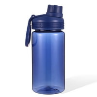 A zóna fl oz egyfalú petg vizes palack kék, széles szájú chug fedél