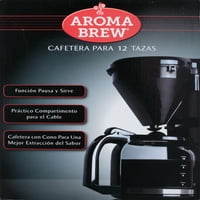 Aroma Brew 6 Fekete Csésze Kávéfőző Doboz
