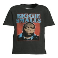 Biggie Smalls Boys rövid ujjú grafikus póló, 4-18 méret