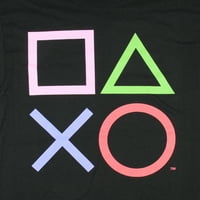 A PlayStation Controlling gombok férfi és nagy férfi grafikus póló