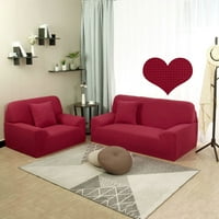 Egyedi alku 1 darabból származó Jacquard texturált nyújtott kanapé, piros