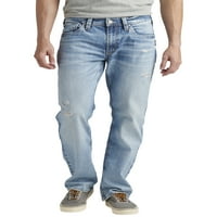 Silver Jeans Co. férfi Allan Classic Fit Straight Few Jeans, derékméret 30-42