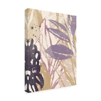Június Erica Vess 'Purple Palms II' vászon művészet