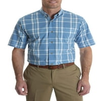 Wrangler nagy férfiak rövid ujjú ránc ellenálló kockás ing