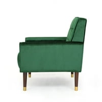 Noble House Nelson zöld és Espresso Barna Szövet csomózott Klub szék