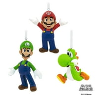 Hallmark gyanta Nintendo Super Mario Holiday Figurine Díszek, számít