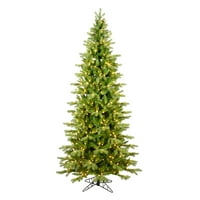 Vickerman 6.5 ' Balsam lucfenyő vékony mesterséges karácsonyfa, meleg fehér Dura-lit LED lámpák - Fau karácsonyfa-Szezonális