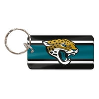 Jacksonville Jaguars Super Stripe nyomtatott akril csapat színes logó kulcstartó - nincs méret