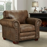 American Furniture Classics Model 8501-Buckskin Lodge karosszék mikroszálas és Pamut kárpittal borítva felnőtteknek