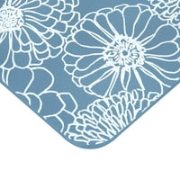 Mainstays hab Floral Padló szőnyeg, kék, 18 27