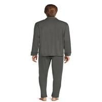 A Hanes férfiak UltraSoft lélegző pamut modális szakaszos pizsama szett, 2 darab, S-5XL méretű