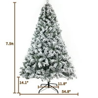 7. Ft karácsonyfa, Aukfa előre megvilágított, csuklós mesterséges fenyő karácsonyfa, hóval ellátott mesterséges ünnepi karácsonyfák