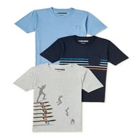 Tony Hawk Boys rövid ujjú grafikus pólók, 3-csomag, méret 4-16