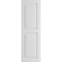 Ekena Millwork 15 W 63 H True Fit PVC Két egyenlő emelt panel redőny, befejezetlen
