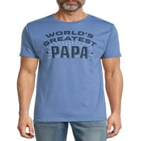 Apák napi világ legnagyobb papa férfi és nagy férfi grafikus pólója