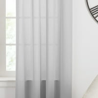 Gap Home Femi-Seer Stripe organikus pamutrúd zseb ablak függönypár szürke 108