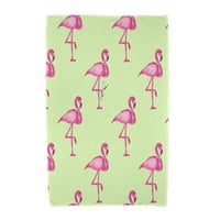 Egyszerűen Daisy ,, Flamingo Fanfare Martini Animal Print strand törülköző, sárga