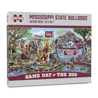 Youthefan NCAA Mississippi State Bulldogs játéknap az állatkert puzzle -n