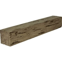 Ekena Millwork 6 H 6 D 84 W Pecky Cypress Fau Wood kandalló kandalló, prémium hickory