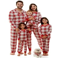 Derek Heart Classic Plaid illesztő család karácsonyi pizsama készlet