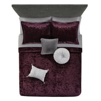 Alapfajok lila bársonyos 10 darabos ágy egy táskájú edényben, tele