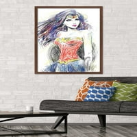 Képregények-Wonder Woman-Vázlat Fali Poszter, 22.375 34
