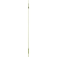 Ekena Millwork 1 4 W 73 H True Fit PVC Két tábla távolságra helyezett tábla-N-Batten redőnyök, mohás zöld