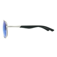 Piranha szemüveg Soho ezüst keret Unise Aviator napszemüveg jégkék tükör lencsével