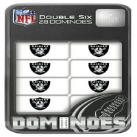 Remekművek hivatalosan engedélyezett NFL Las Vegas Raiders Dominoes játék felnőtteknek