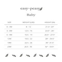Easy-Peasy Baby Girls Bodysuit és LEGING ruhakészlet, 2 darab, méret 0-hónap