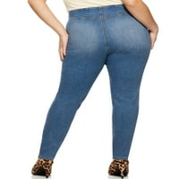 Sofia Jeans női plusz méret Rosa Curvy magas derékhullámú boka jeggings