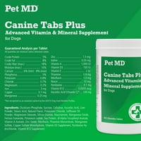 PET MD Kutya fülek és fejlett vitamin- és ásványi kiegészítő