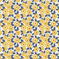 Eugene textil prémium körömvirágú virágok Nyomtatás szélessége 44 ' pamutszövet, sárga színű