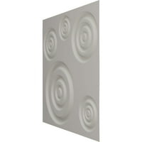 Ekena Millwork 5 8 W 5 8 H Reece endurawall dekoratív 3D -s fali panel, Ultracover szaténvirág fehér