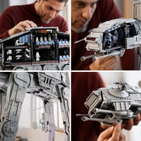 Star Wars at-At Walker építhető modell - gyűjthető szett felnőtteknek, Ultimate Build és Display szett, Minifigurák, köztük General