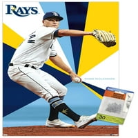 Tampa Bay Rays - Shane McClanahan fali poszter push csapokkal, 14.725 22.375