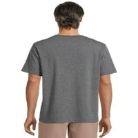 Atlétikai művek férfi rövid ujjú puha zseb póló, S-4XL méretű