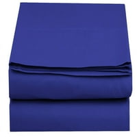 A szálszám gróf INC mély zseb 1 darabos felszerelésű lap, iker iker XL méret, Royal Blue