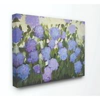 Stupell Industries Absztrakt virágmező táj kék lila festmény vászon fal művészet, Melissa Lyons