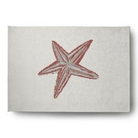 Egyszerűen Daisy 5 '7' tengeri csillagok tengeri chenille szőnyege, ligonberry piros