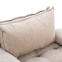 Aukfa akcentus szék- nappali túlméretes egy kanapé karosszék- poli szövet- teve szín