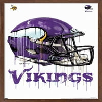 Minnesota Vikings - Drip sisak fali poszter, 22.375 34
