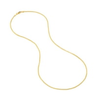 14K sárga arany női 18 kerek búzalánc nyaklánc