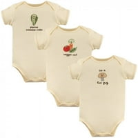 Touched by Nature Organic Cotton Bodysuits 3pk, gomba, 6 hónapos