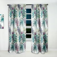 Designart 'trópusi lombozat hangulat xvii' trópusi függöny panel