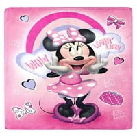Disney Minnie egér dobás takaró, selyem érintés, 46x60, Muticolor, poliészter, minden