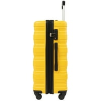 Hommoo Bővíthető Hardside Poggyász TSA zárral, 3 részes szett, sárga