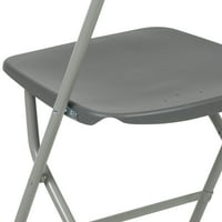 Flash bútor Hercules sorozat szürke műanyag összecsukható szék, 10 '10' 10 'fekete felbukkanó lombkorona sátorral