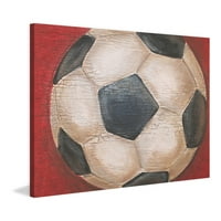 Marmont Hill Crackle Soccer Ball , Reesa Qualia Painting nyomtatás csomagolt vászonra
